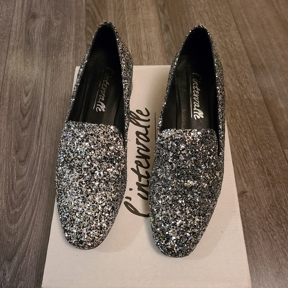 Intervalle Glam Glitter Oxford shoes in size 8
